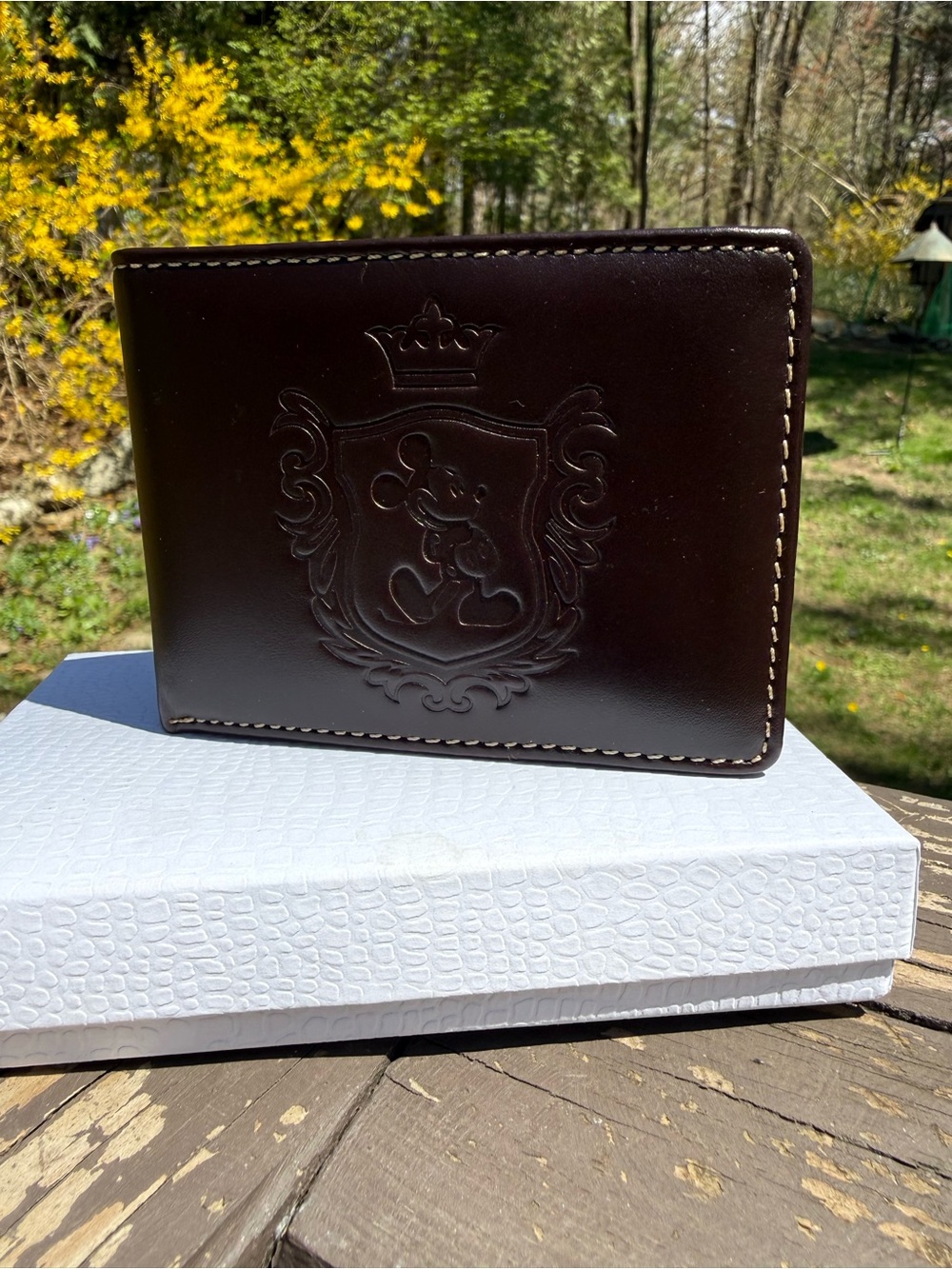 Vintage Mickey Mouse Leather Wallet
